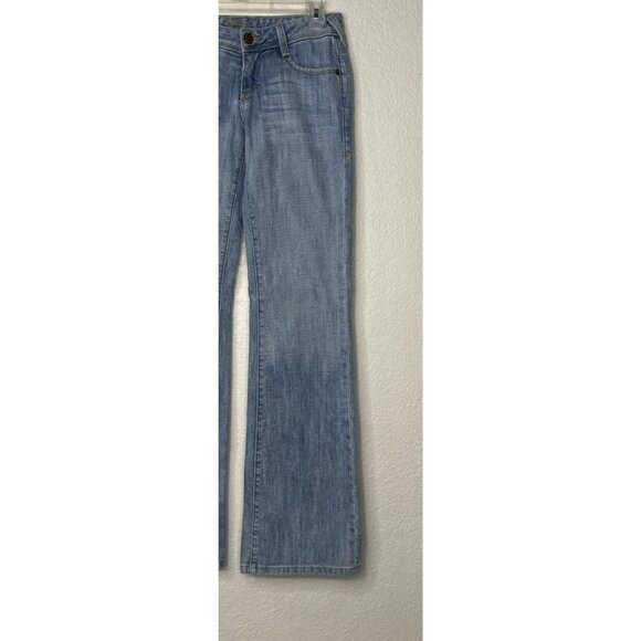 bebe Jeans Y2K Charlotte Bebe Sun Studded Women’s Sz 26 Made USA Low Rise - Picture 5 of 16